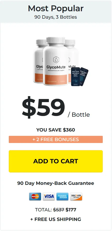 GlycoMute  3 Bottle Price